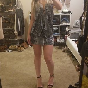 Leopard print clubbing dress